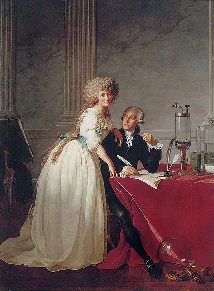 Jacques-Louis David Portrait of Monsieur Lavoisier and His Wife oil painting picture